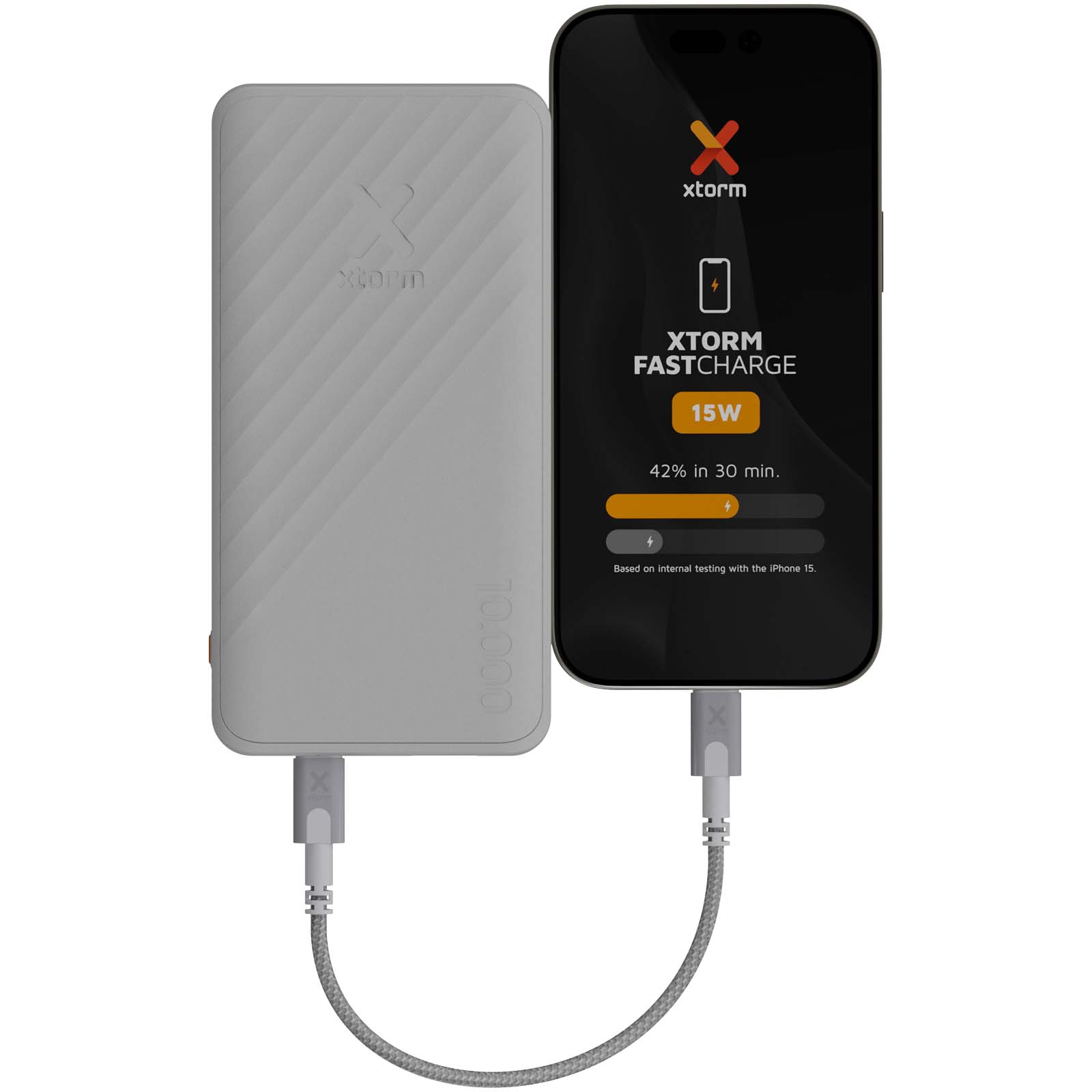 Xtorm XG210 Go2 15W 10.000 mAh Schnelllade-Powerbank weiss