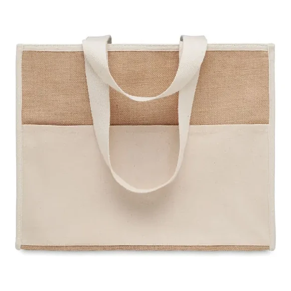 Jute-Canvas Shopping Tasche