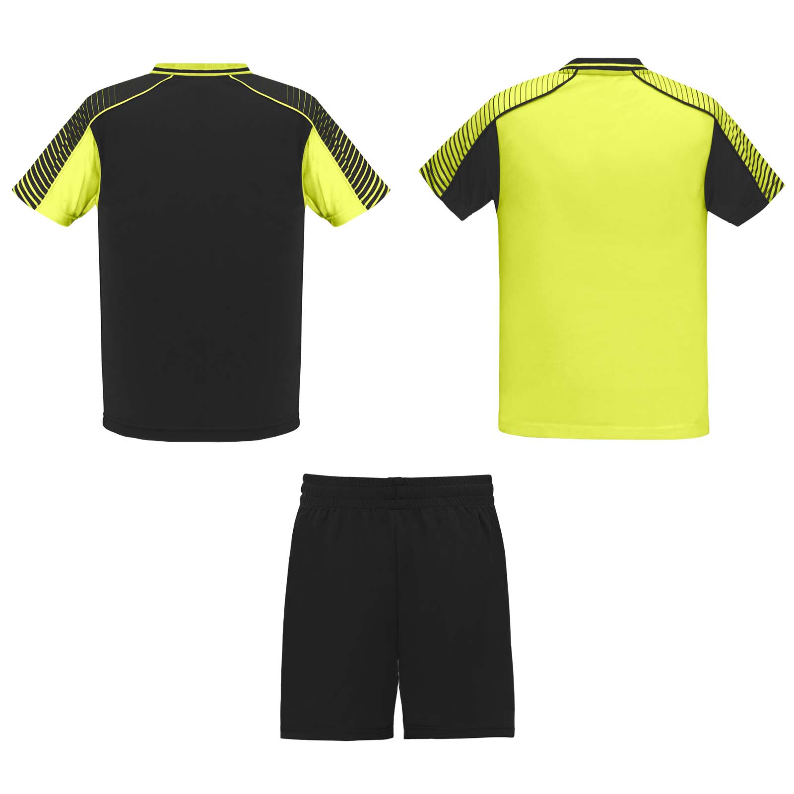 Juve 140 g/m² Sport-Set für Kinder fluorgelb, schwarz
