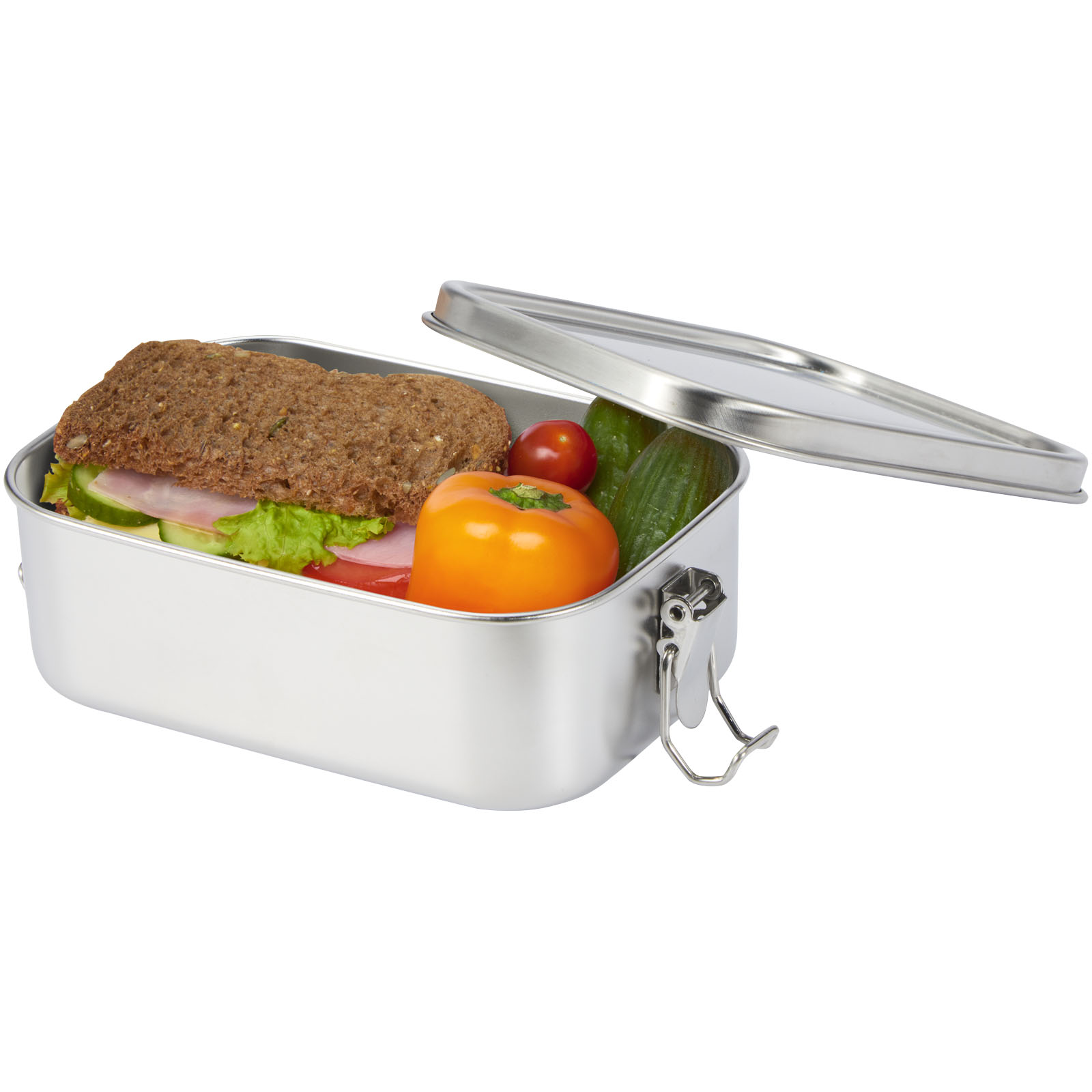 Titan 750 ml Lunchbox aus recyceltem Edelstahl silber