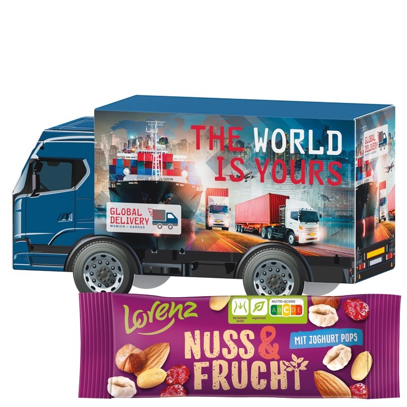 3D-Präsent LKW, Lorenz Nic Nac's Erdnüsse
