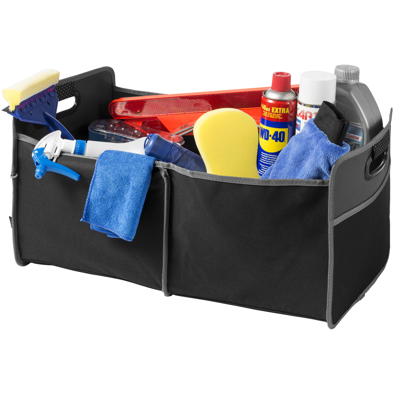 Accordion Kofferraum Organizer schwarz