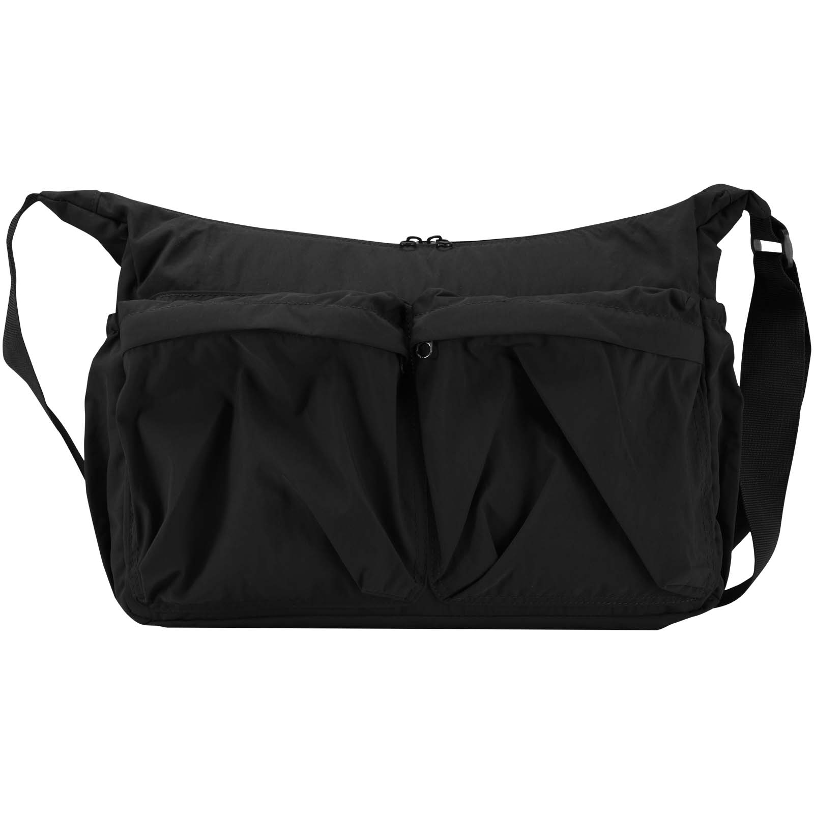 Calli 13" GRS Laptop Umhängetasche aus recyceltem Nylon schwarz