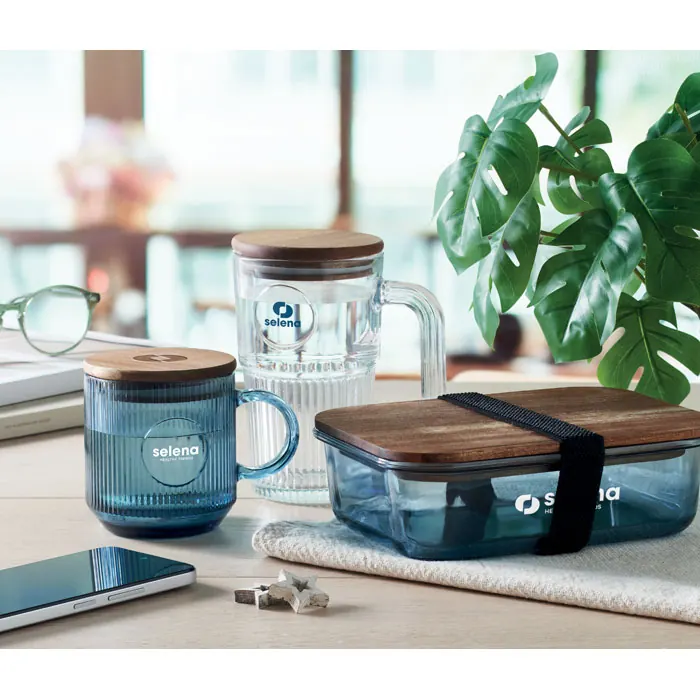 Gerippter Glasbecher 300ml