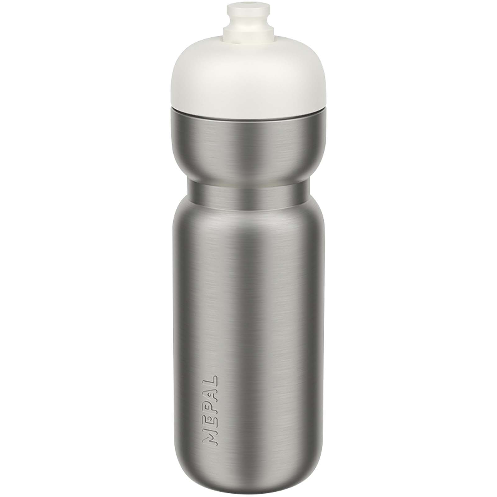 Mepal Pull 800 ml Edelstahl Sportflasche weiss