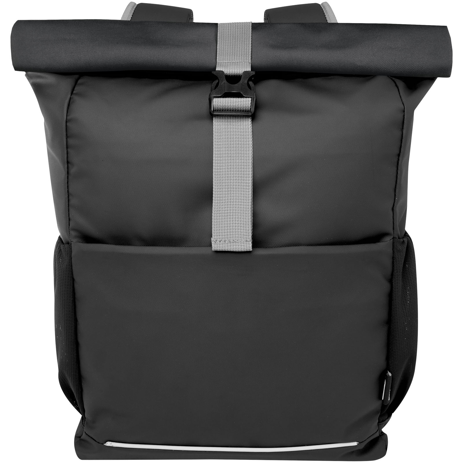 Aqua 15" wasserabweisende Fahrradtasche aus GRS Recyclingmaterial 20 L schwarz