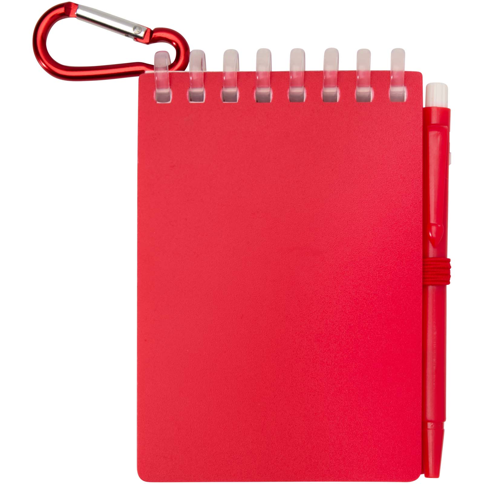 Lig Mini Recyceltes Outdoor-Softcover Notizbuch und Kugelschreiber Set (schwarze Mine) rot