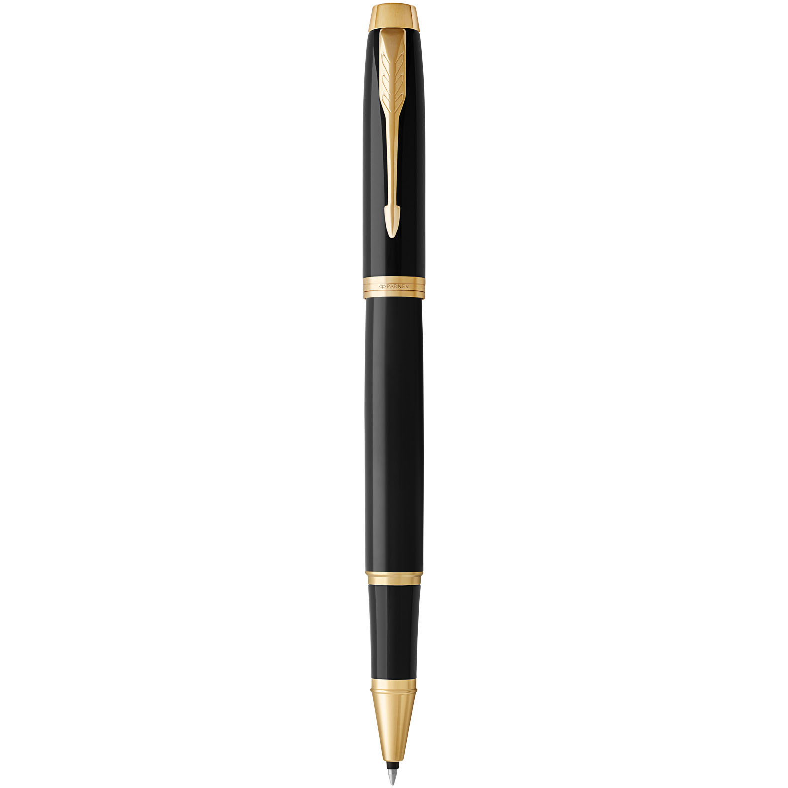 Parker IM Tintenroller (schwarze Mine) schwarz, gold