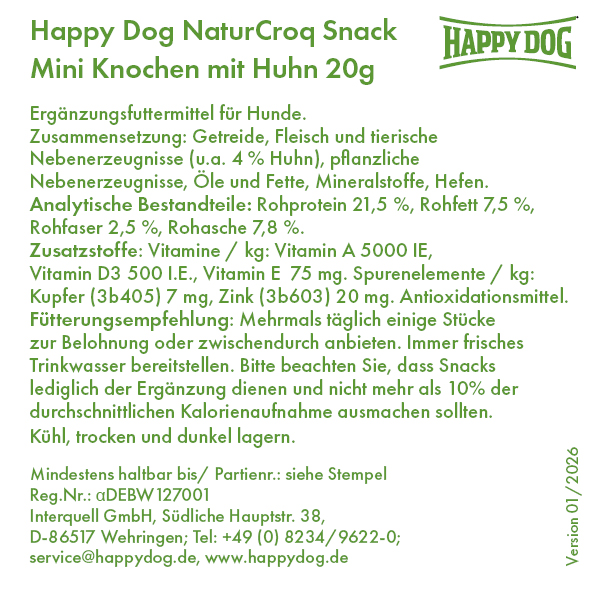 Hunde-Leckerli im Organzabeutel