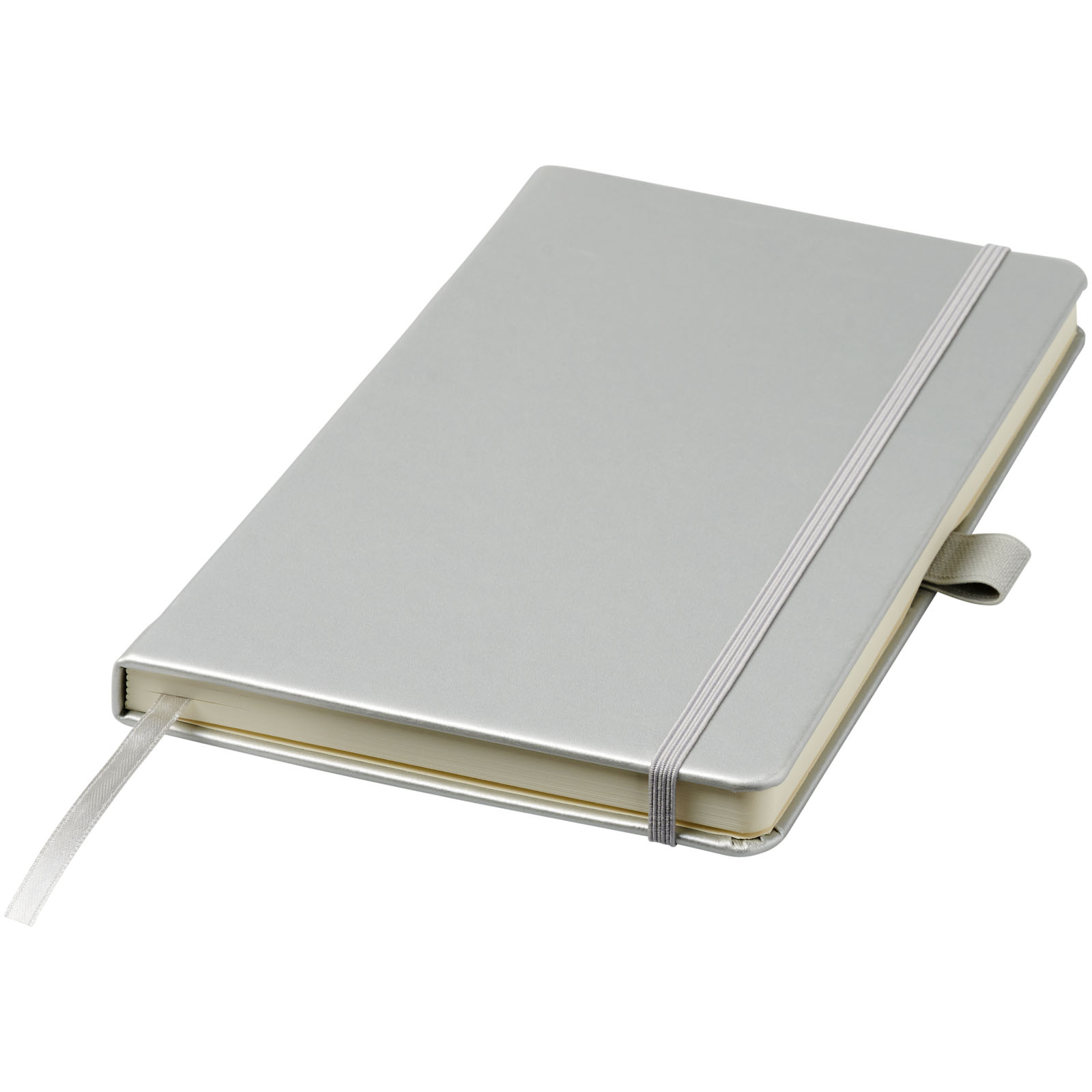 Nova A5 gebundenes Notizbuch silber