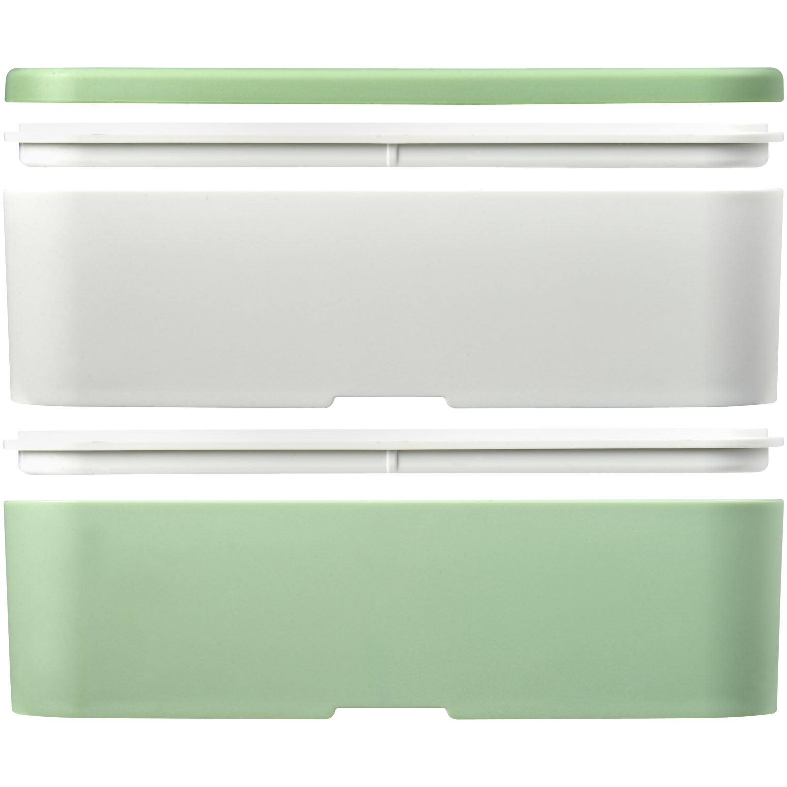 MIYO Renew 700+700 ml Doppel-Lunchbox elfenbeinweiß, seaglass green, kieselgrau
