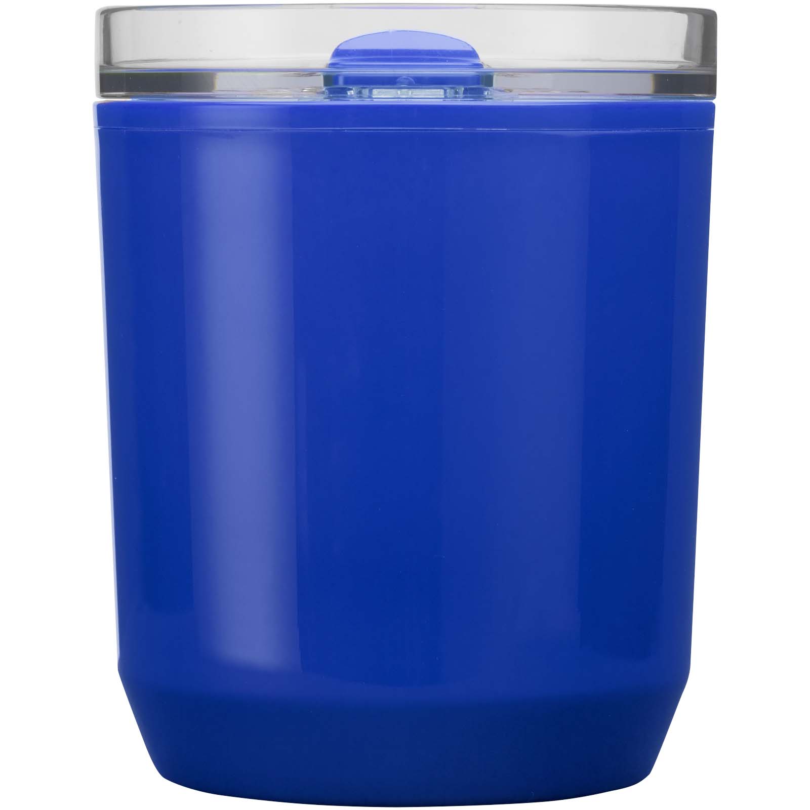 Hudson 180 ml doppelwandiger Becher aus recyceltem Kunststoff blau