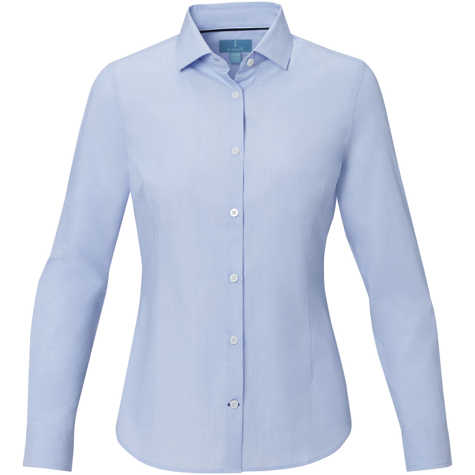 Cuprite Langarm Shirt aus Bio-Baumwolle für Damen hellblau