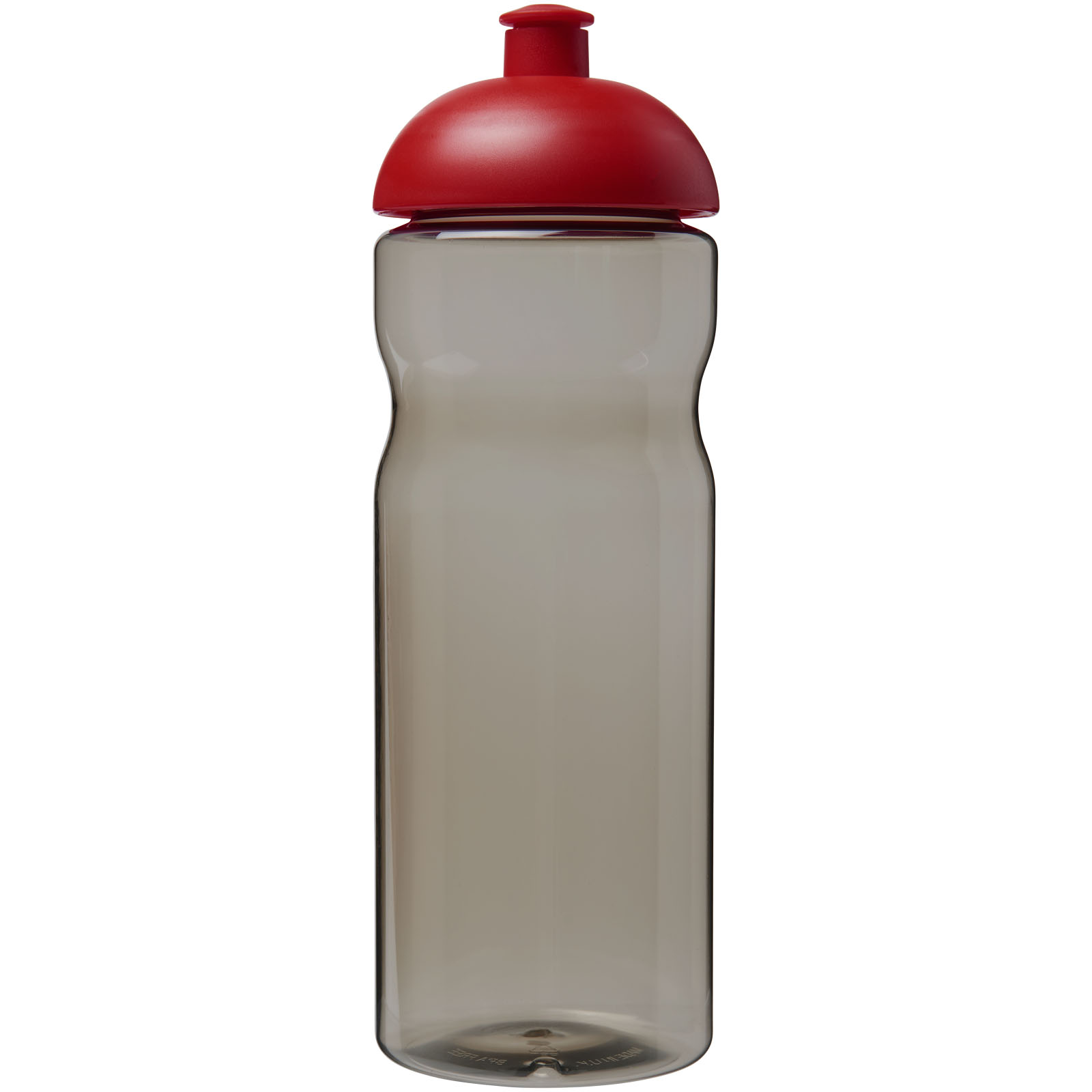 H2O Active® Eco Base 650 ml Sportflasche mit Stülpdeckel kohle, rot