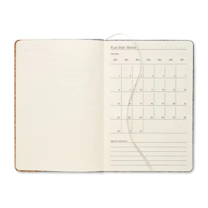 DIN A5 Notizbuch RPET-Filz
