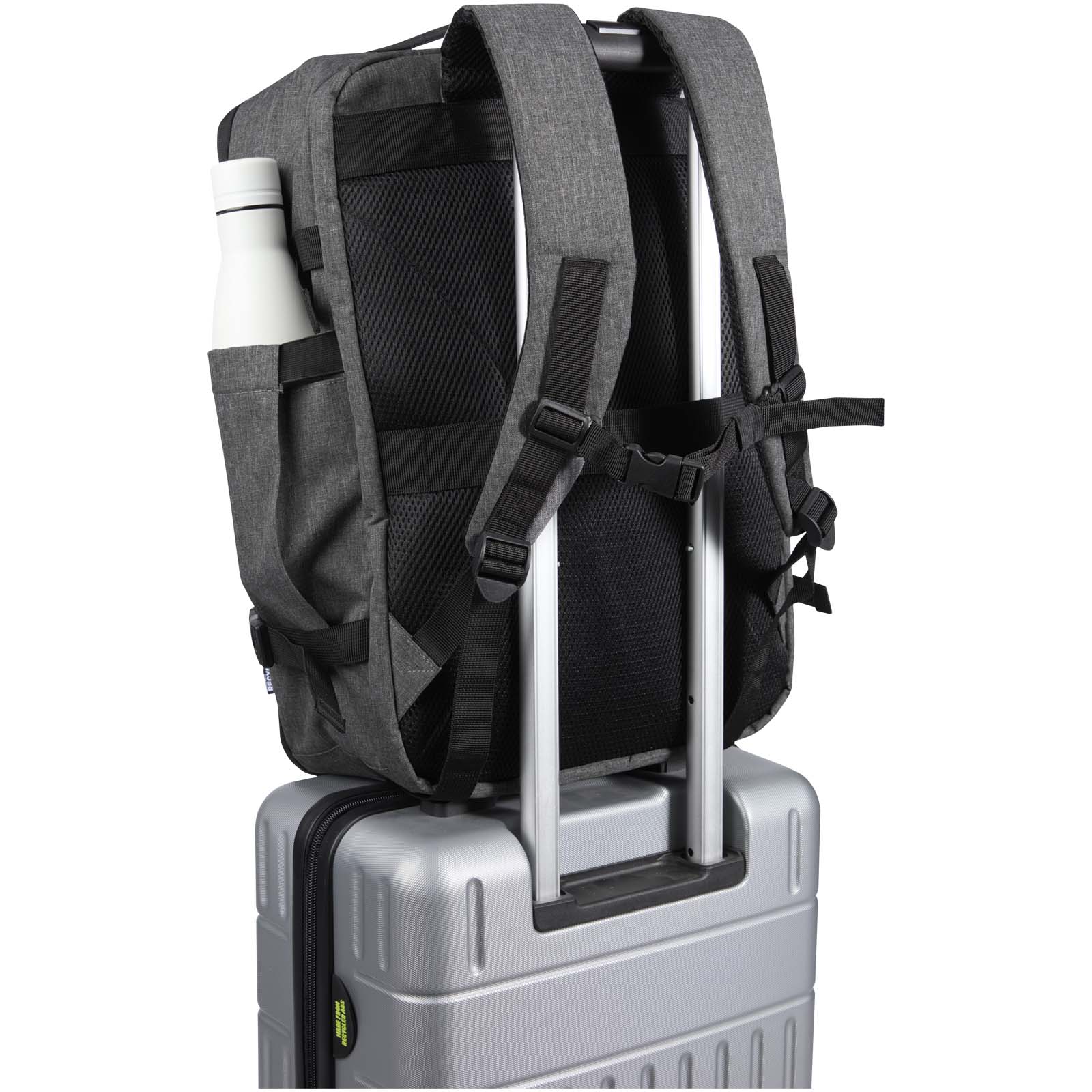 Libra 17" GRS recycelter Kabinenrucksack 25L heather grau