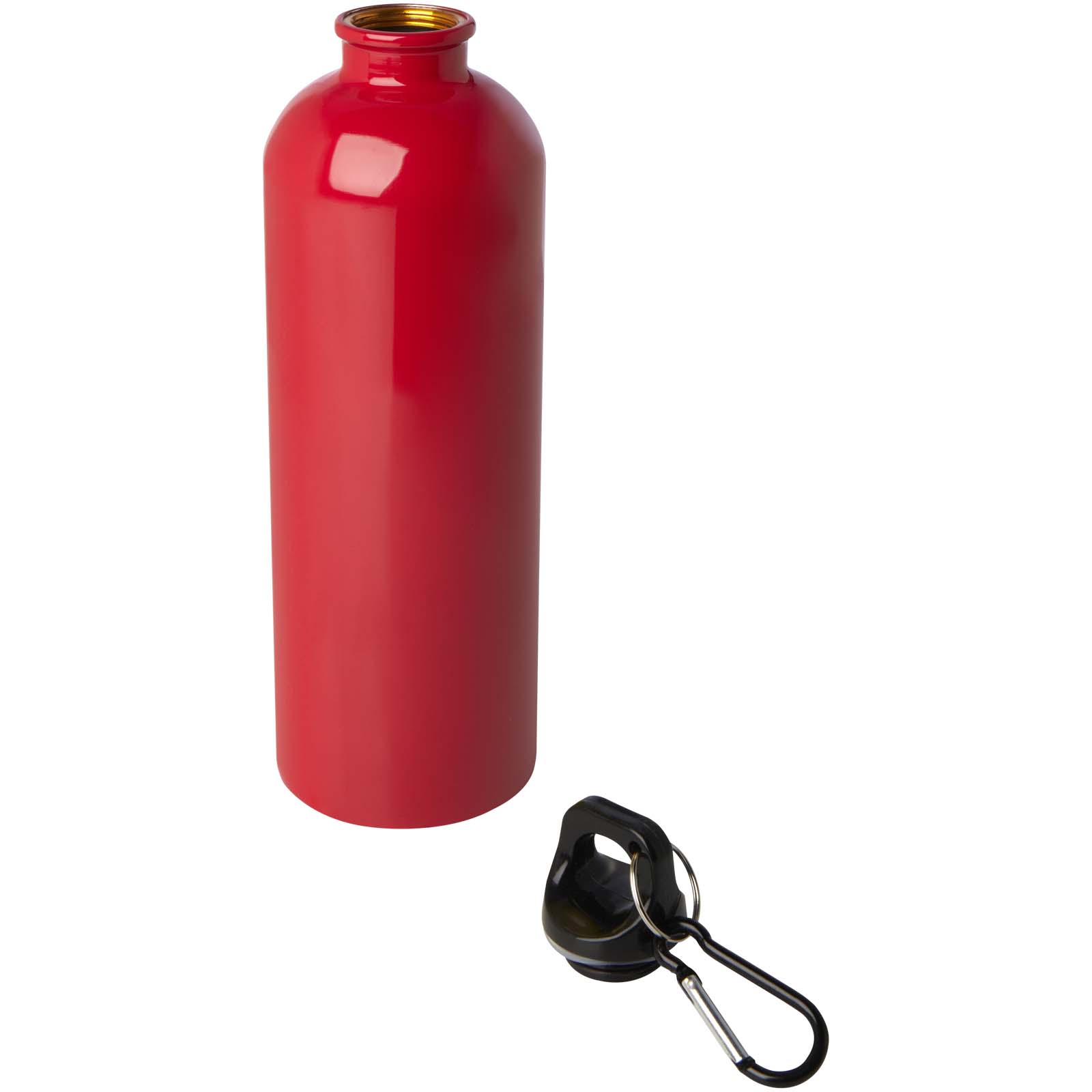 Oregon 750 ml RCS-zertifizierte, einwandige Trinkflasche aus Edelstahl mit Karabinerhaken rot
