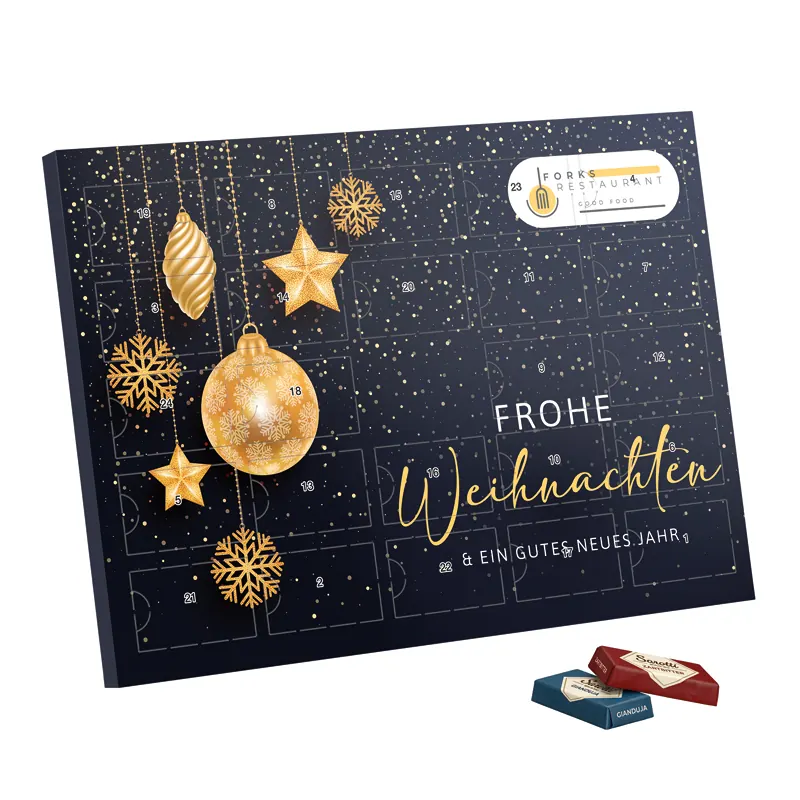 Premium Tisch Adventskalender Sarotti Schokotäfelchen
