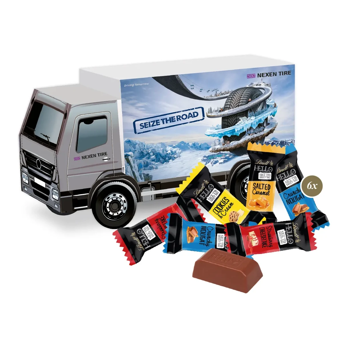3D Präsent "LKW" mit Lindt HELLO