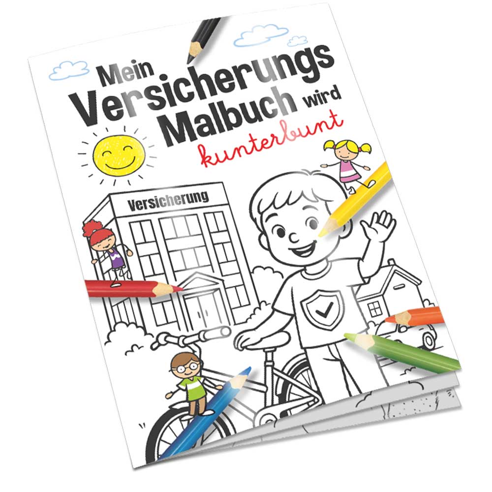 Malbuch / Mal-Set A6 - Versicherung