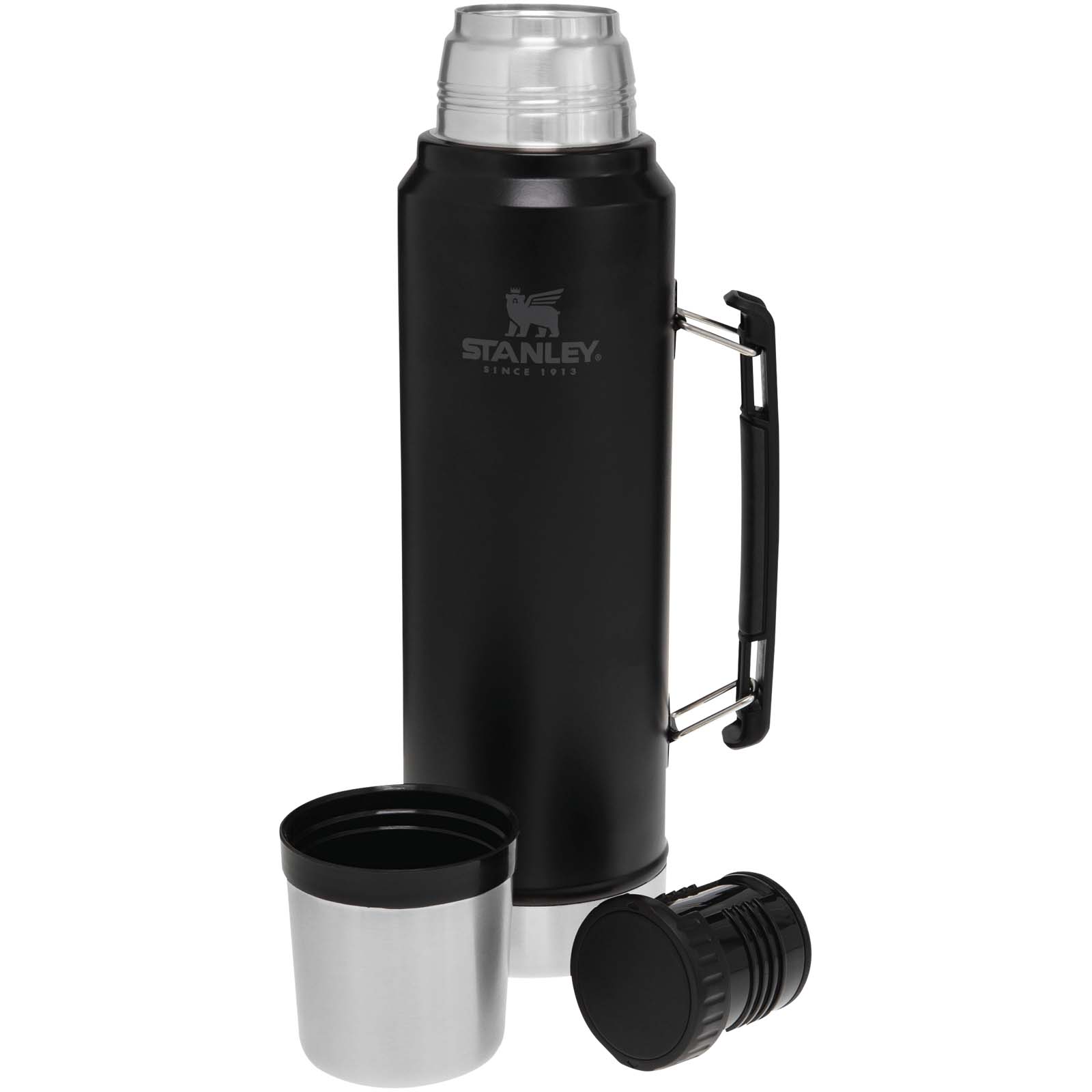 Stanley 1000 ml Classic Legendary Isolierflasche mattschwarz