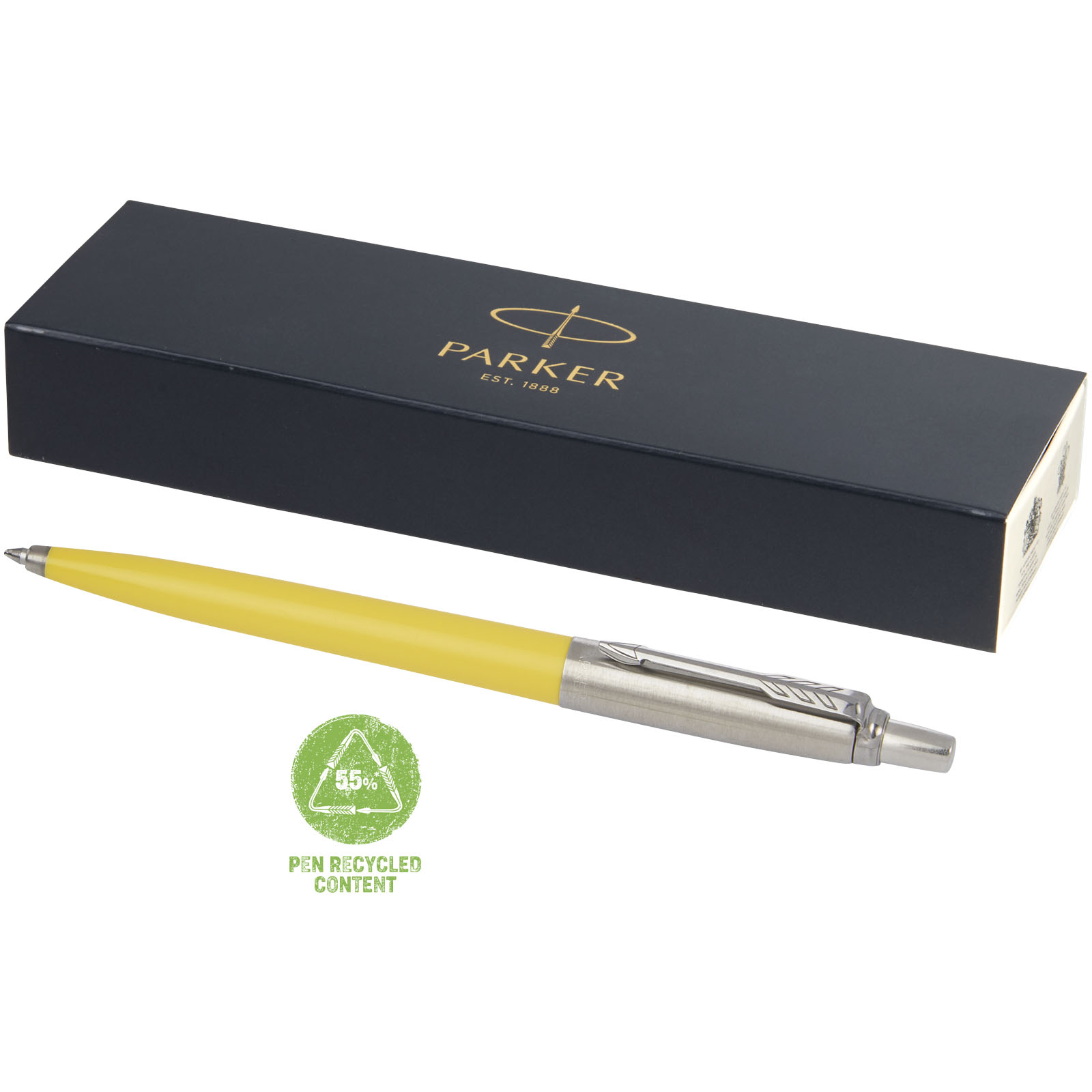 Parker Jotter Recycled Kugelschreiber (schwarze Mine) gelb