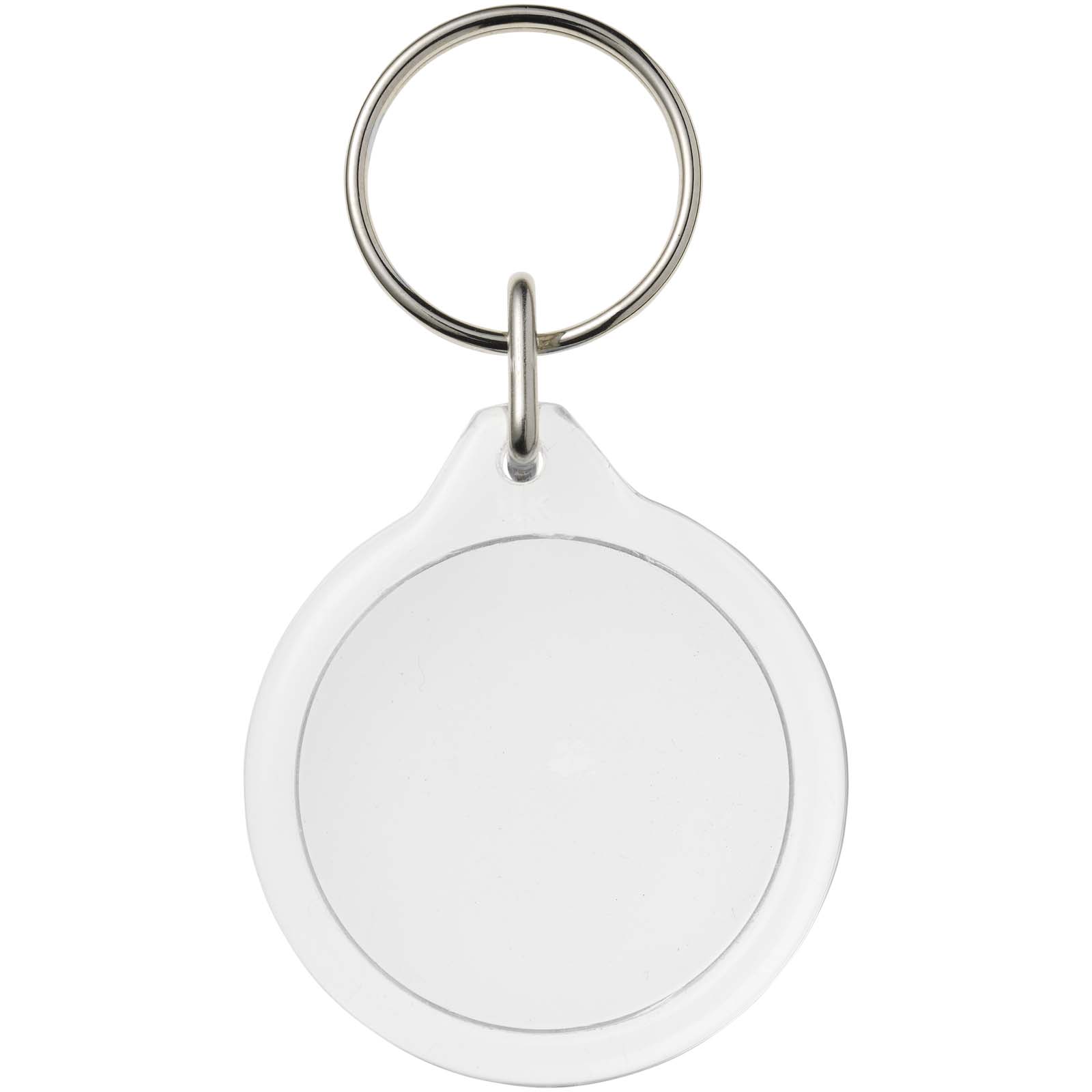Orb runder I7 Schlüsselanhänger transparent klar