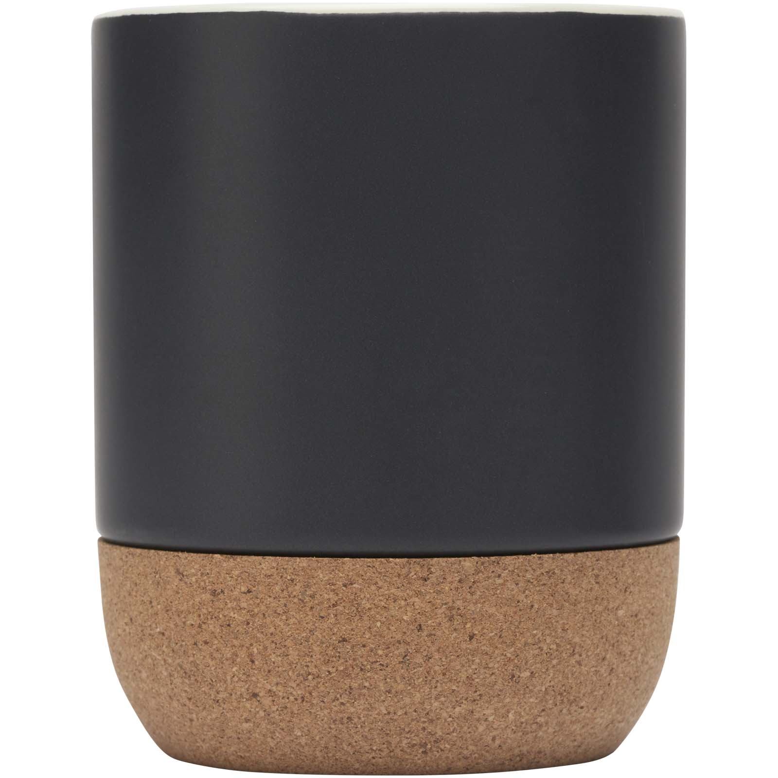 Billie 300 ml Keramiktasse mit Korkdetails schwarz