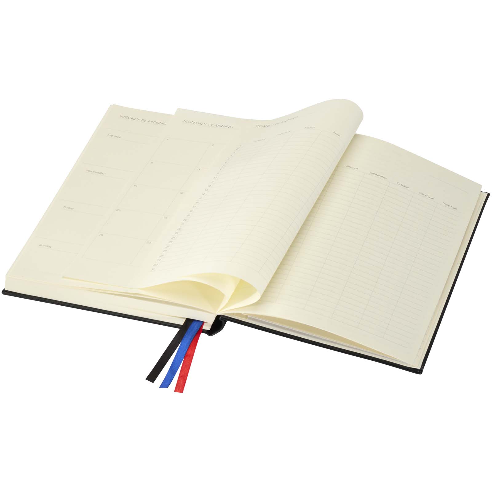Alder A5 Hardcover Notizbuch schwarz