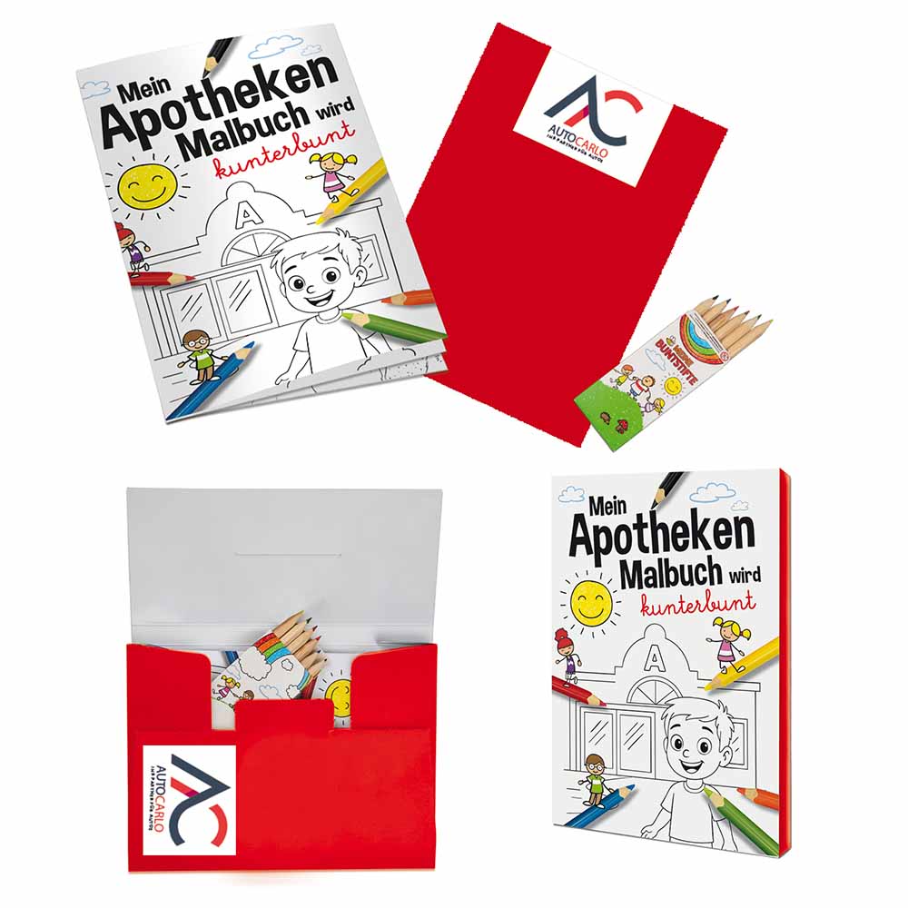 Malbuch / Mal-Set A6 - Apotheke