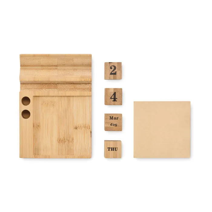 Tischkalender Bambus