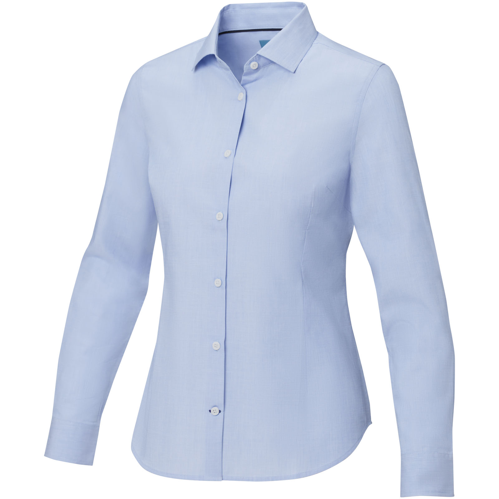 Cuprite Langarm Shirt aus Bio-Baumwolle für Damen hellblau