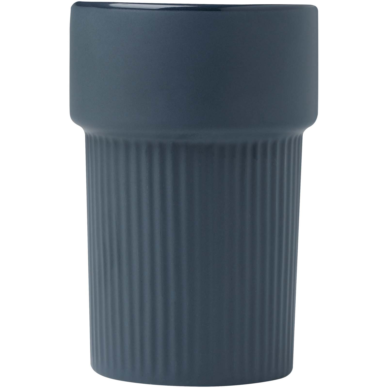 Fika 340 ml Becher mit Bambushülle hale blau