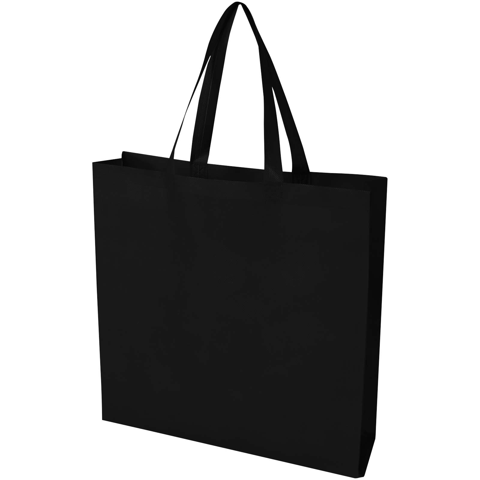 EcoSeal GRS-recycelte Nonwoven Tragetasche mit Zeitenfalten 12 L schwarz