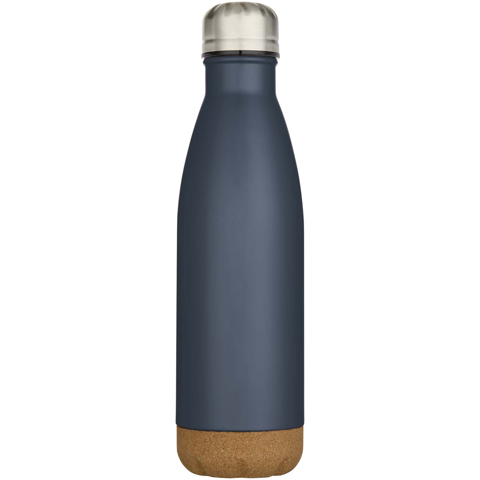 Cove 500 ml doppelwandige, vakuumisolierte Trinkflasche aus Edelstahl mit Korkdetails hale blau