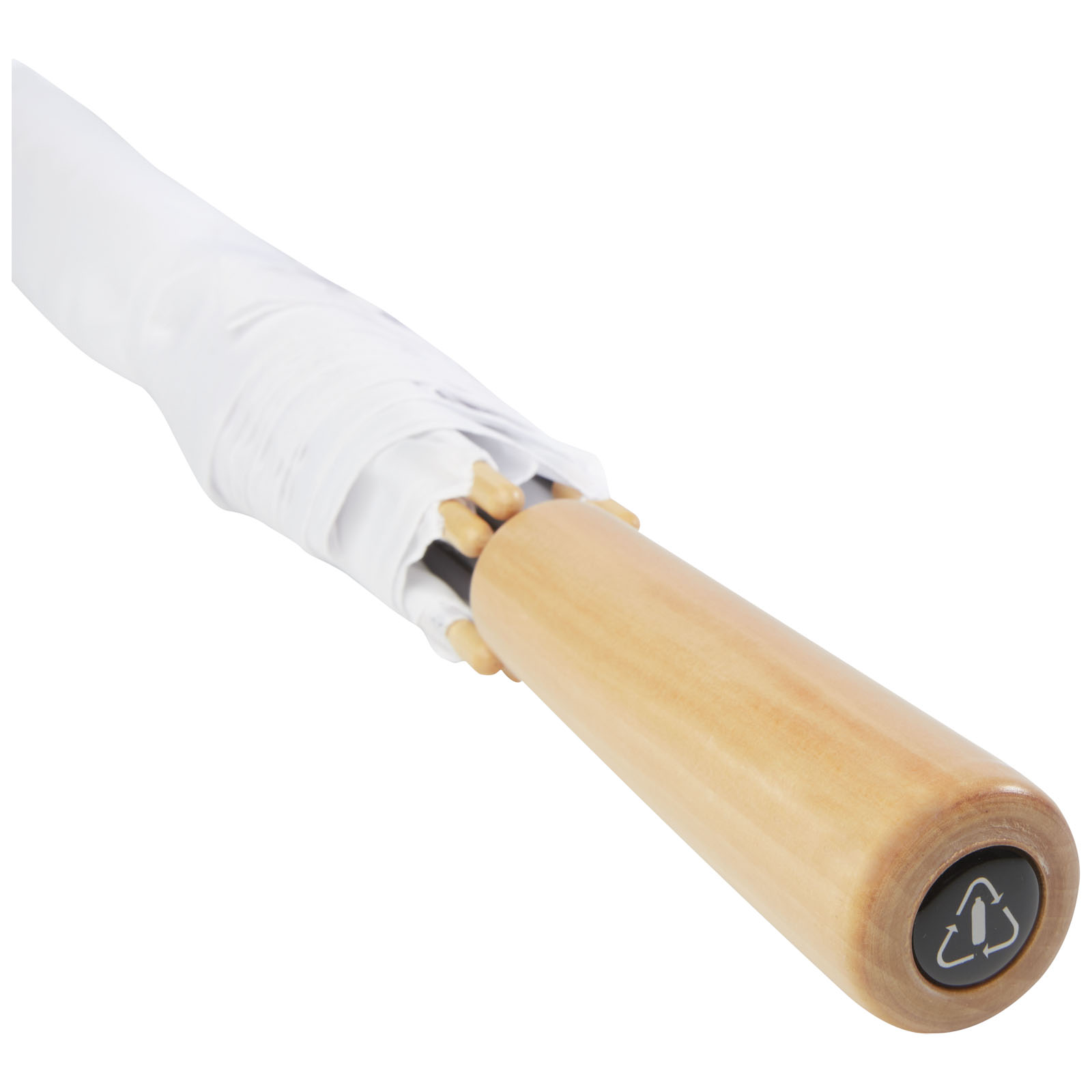 Romee 30'' windbeständiger Golfschirm aus recyceltem PET weiss