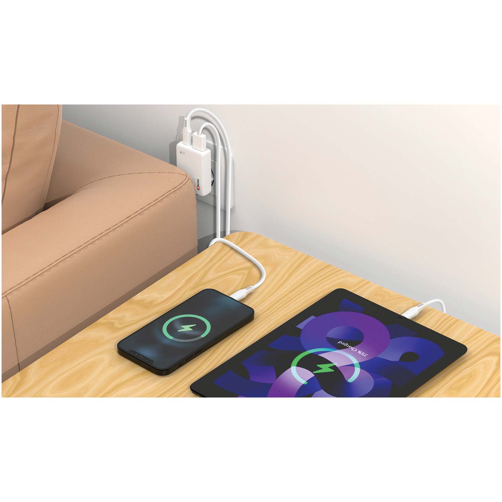 SKROSS® Slim 30W Europa-Wandladegerät weiss