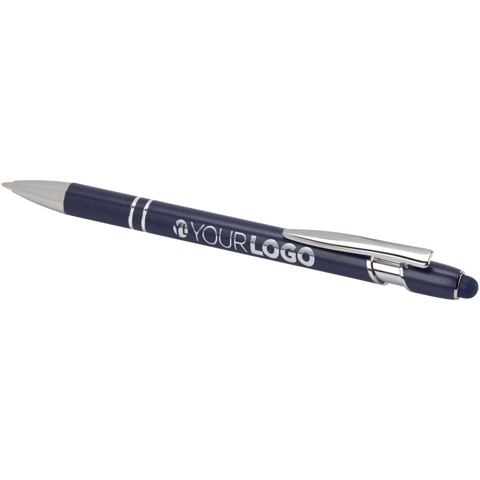 Kish Kugelschreiber mit silbernem Finish navy