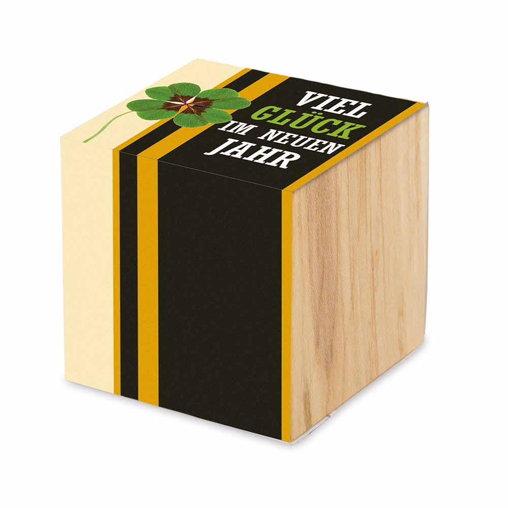 Pflanz-Holz - Standardmotiv - Glücksklee