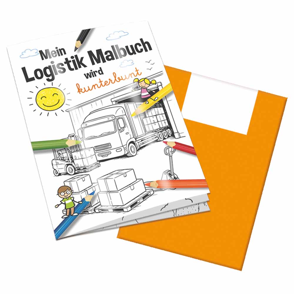 Malbuch / Mal-Set A6 - Logistik