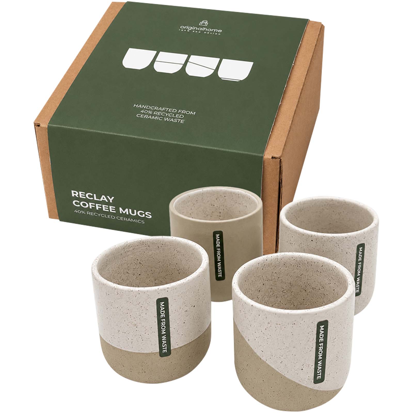 Originalhome Reclay 150 ml Kaffeetassen Set weiss