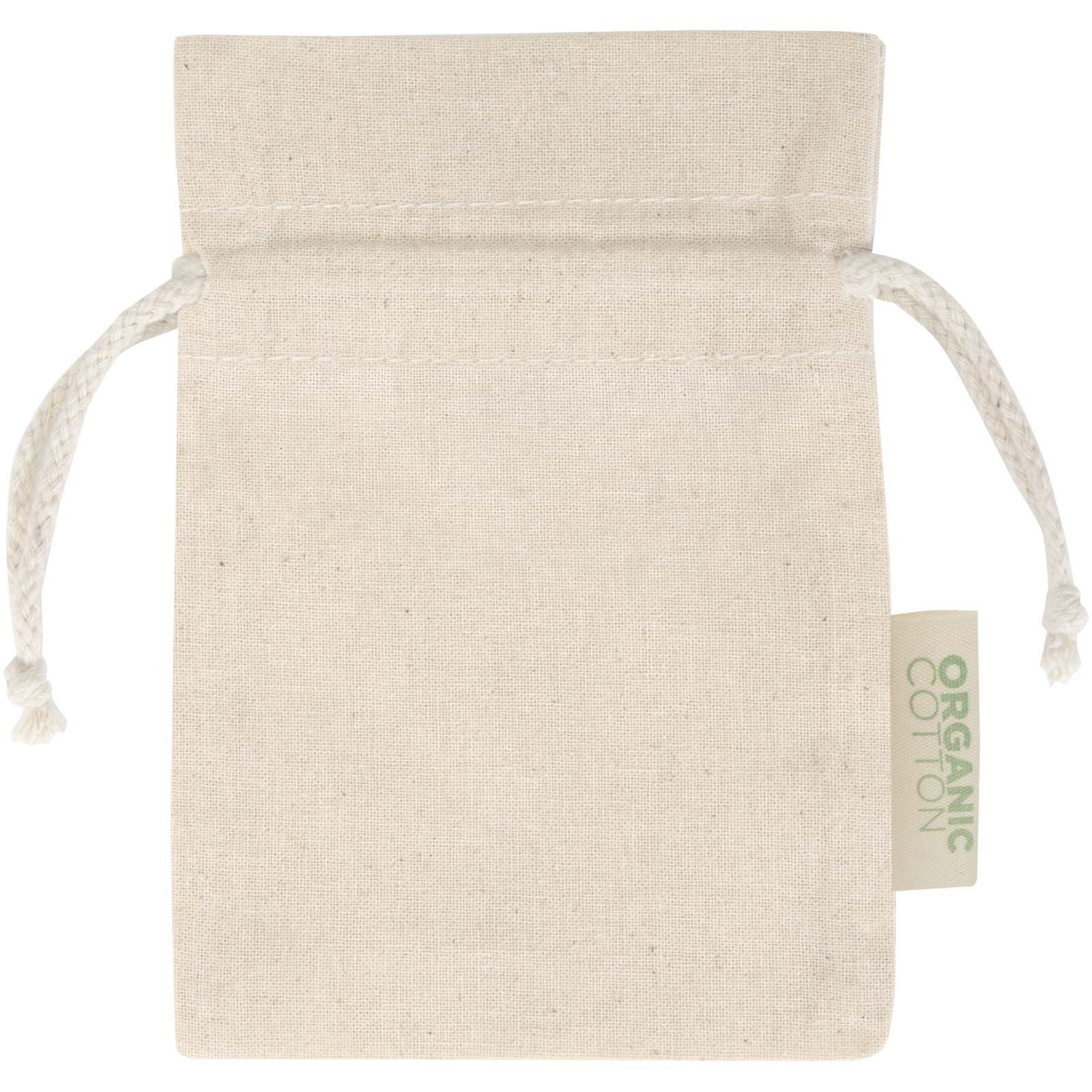 Odisha 140 g/m² OCS Bio Zuziehbeutel – 15 × 10 cm natur