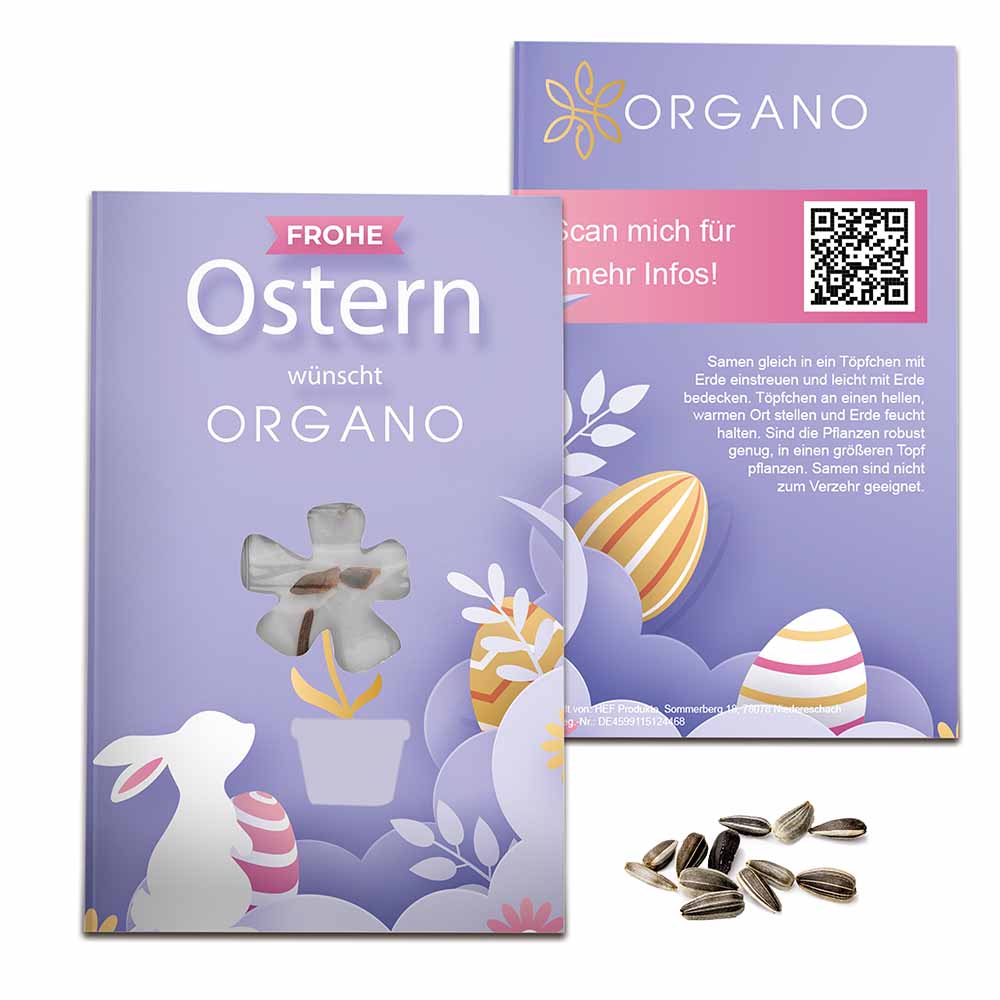 Samen-Karte-Mini Blume - Ostern