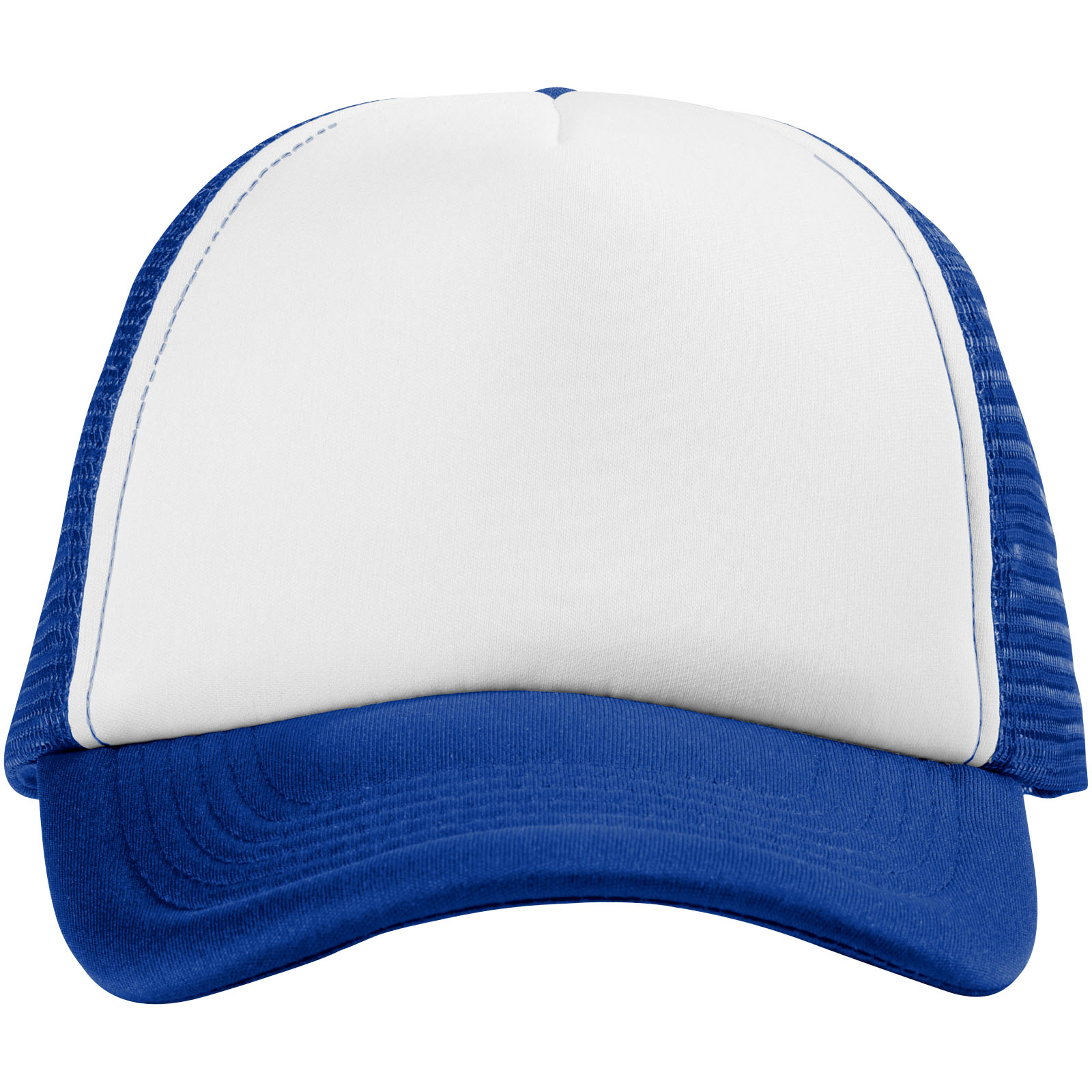 Trucker 100 g/m² Kappe mit 5 Segmenten royalblau, weiss