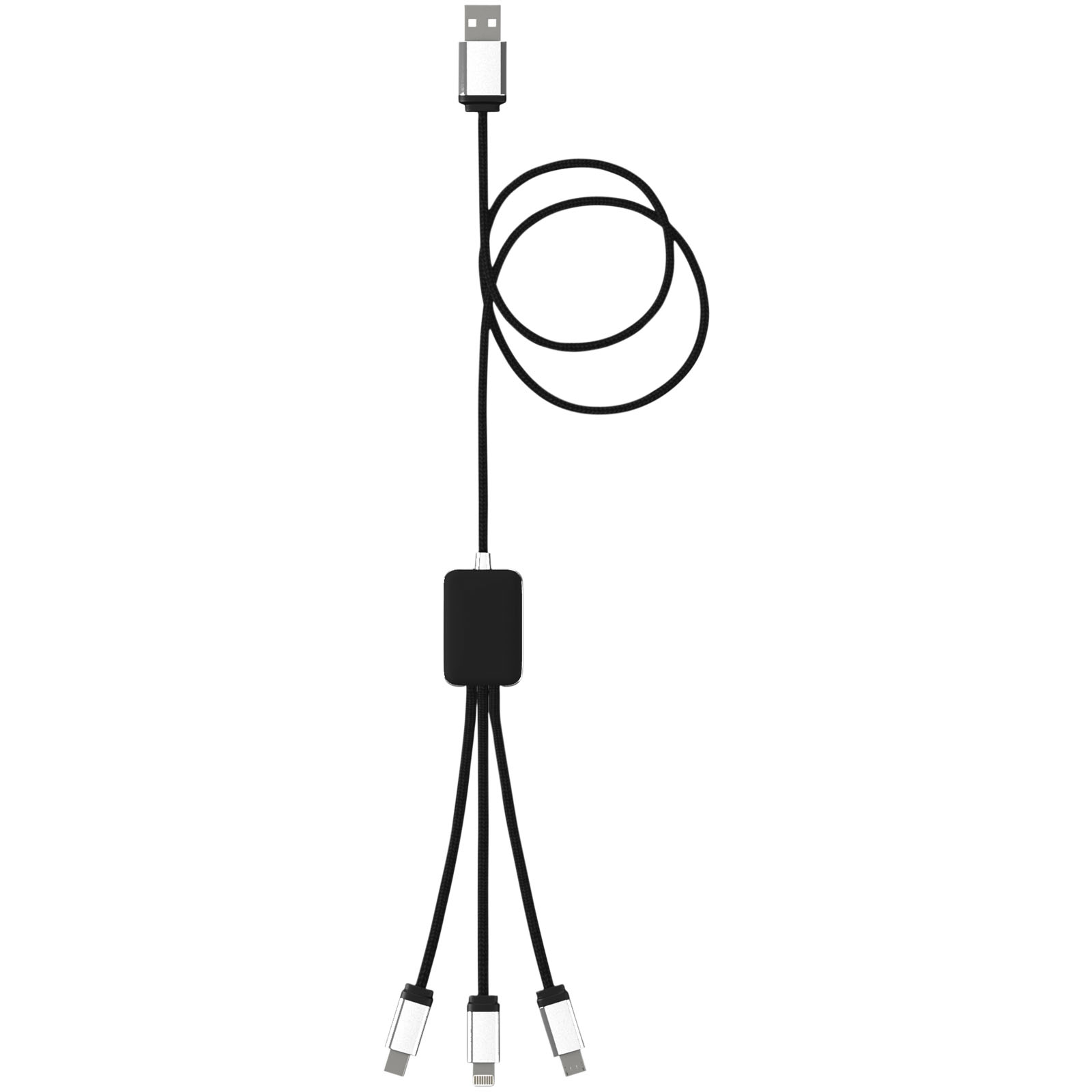 SCX.design C17 Easy to Use Ladekabel mit Leuchtlogo blau, schwarz