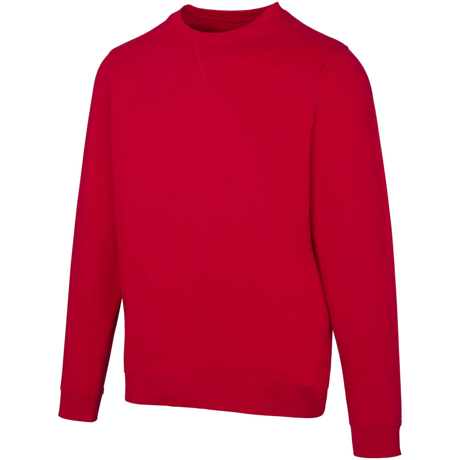 Jasper 280 g/m² Pullover mit Rundhalsausschnitt aus recycelter Bio Baumwolle (OCS), unisex rot