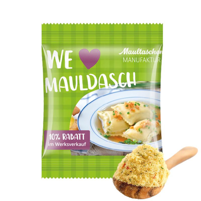 Minitüte 10 g, weiße kompostierbare Folie, Maistro Meine klare Suppe