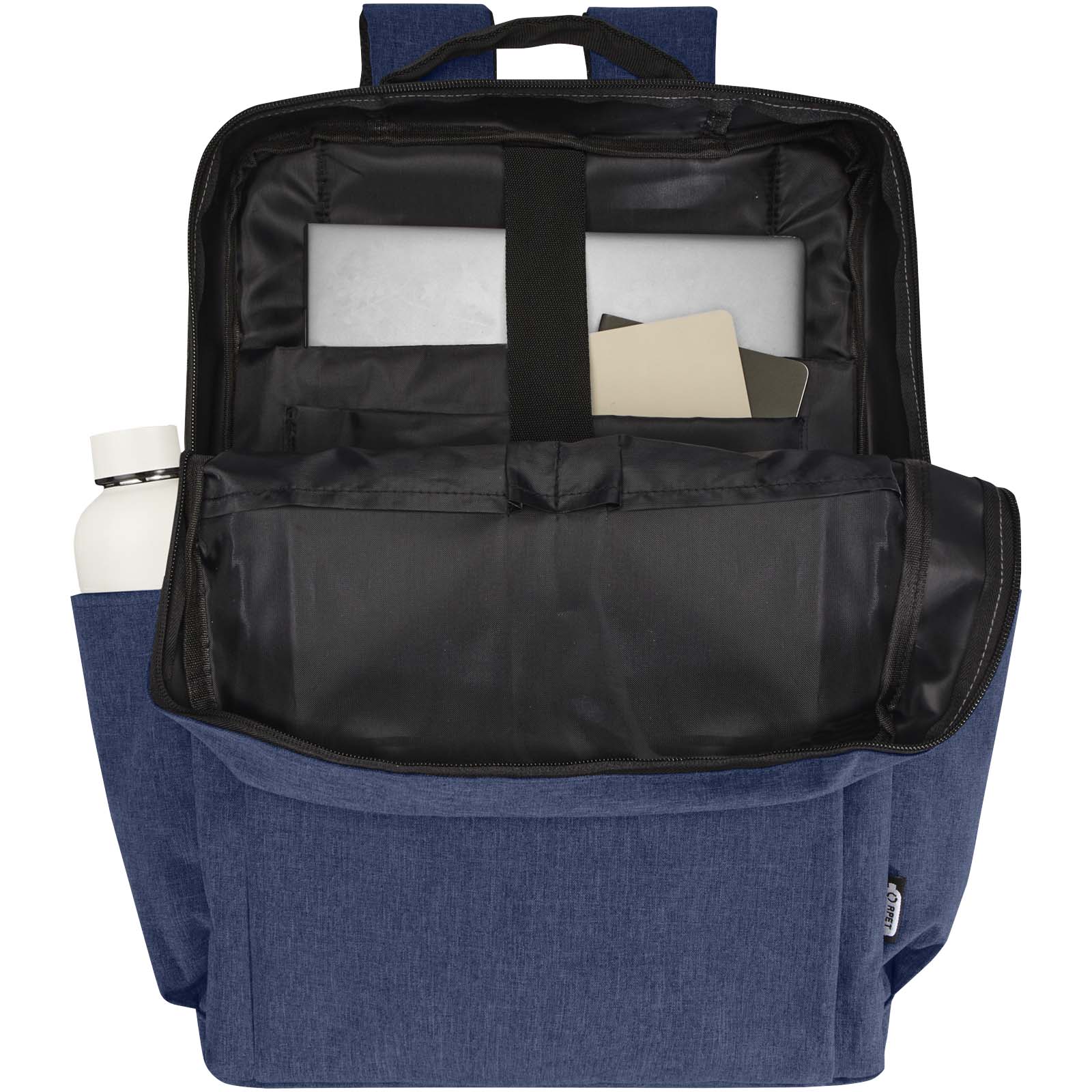 Libra 15" Laptop-Rucksack aus recyceltem GRS-Material 15 L heather navy