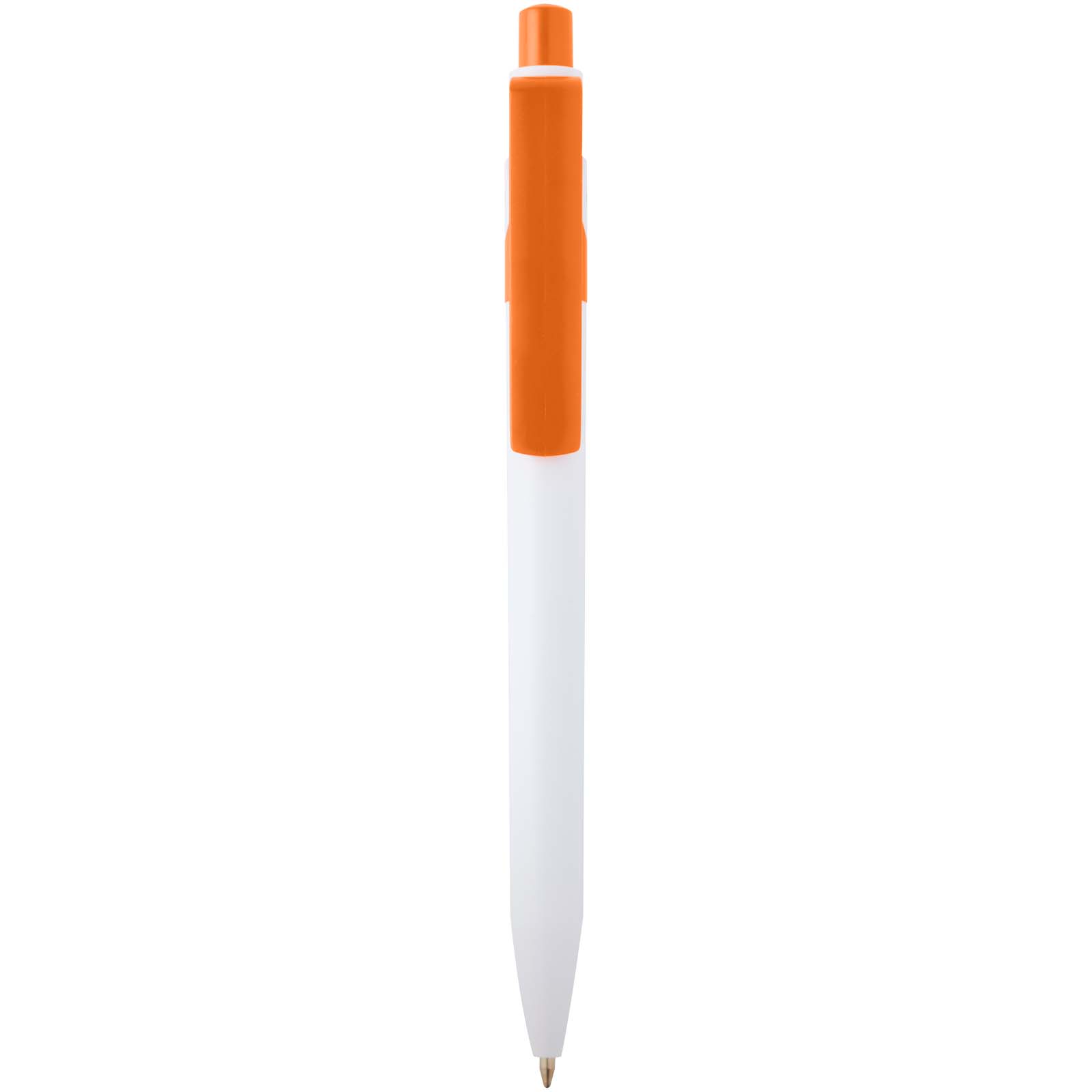 Unica Kugelschreiber aus recyceltem Kunststoff (blaue Mine) orange