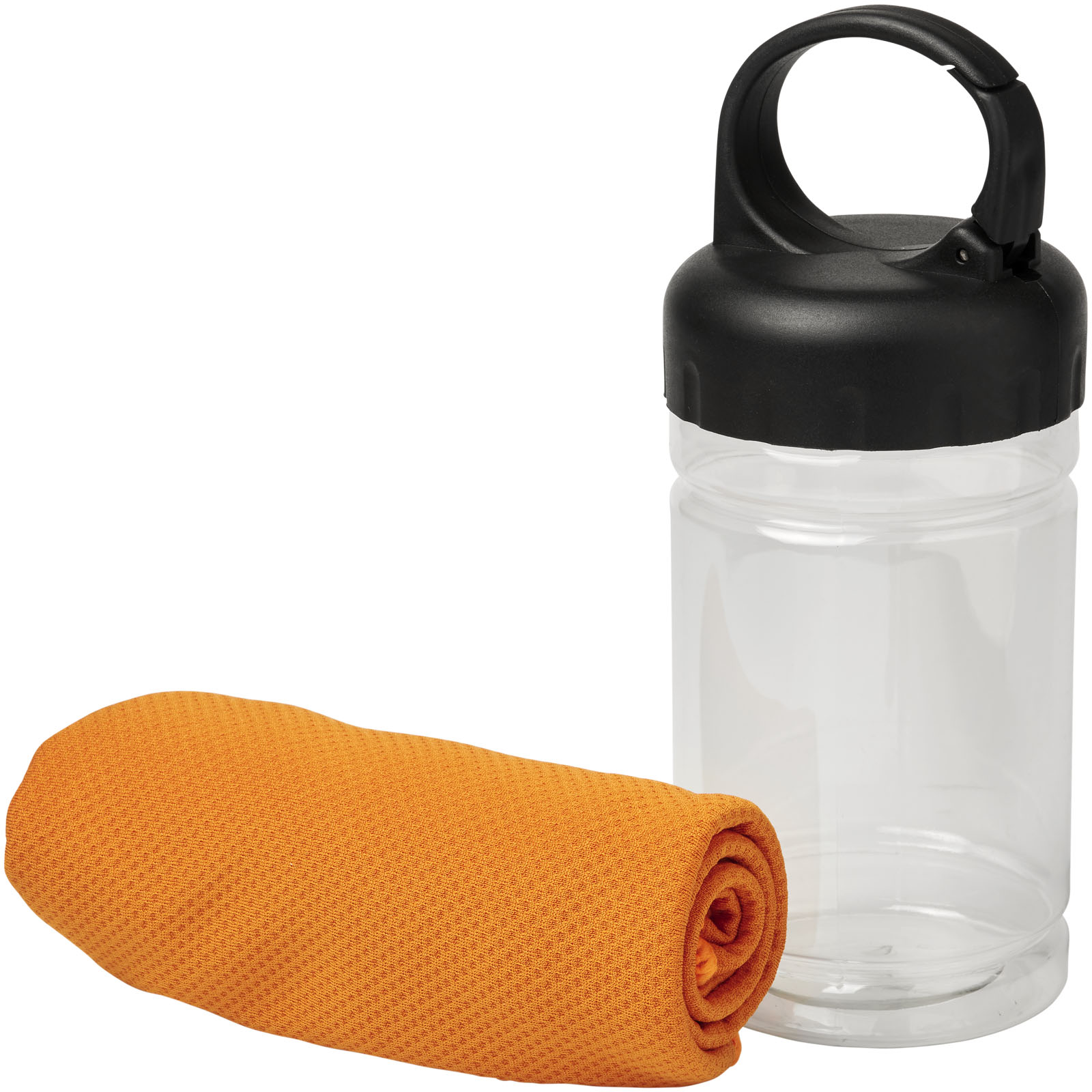 Remy Kühlhandtuch in PET-Behälter orange